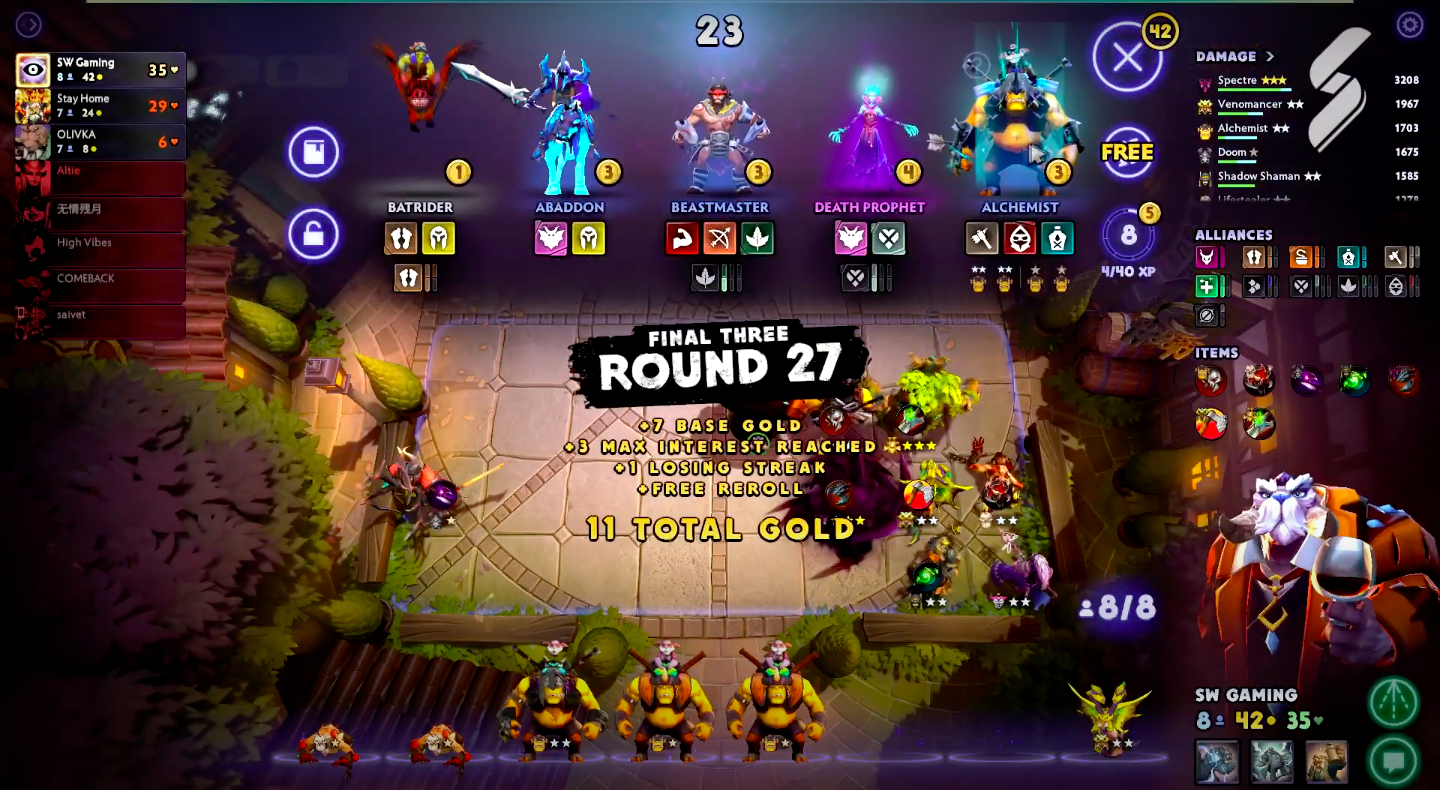 Shikigami unleashing ultimate within the Spirit Blossom battlefield